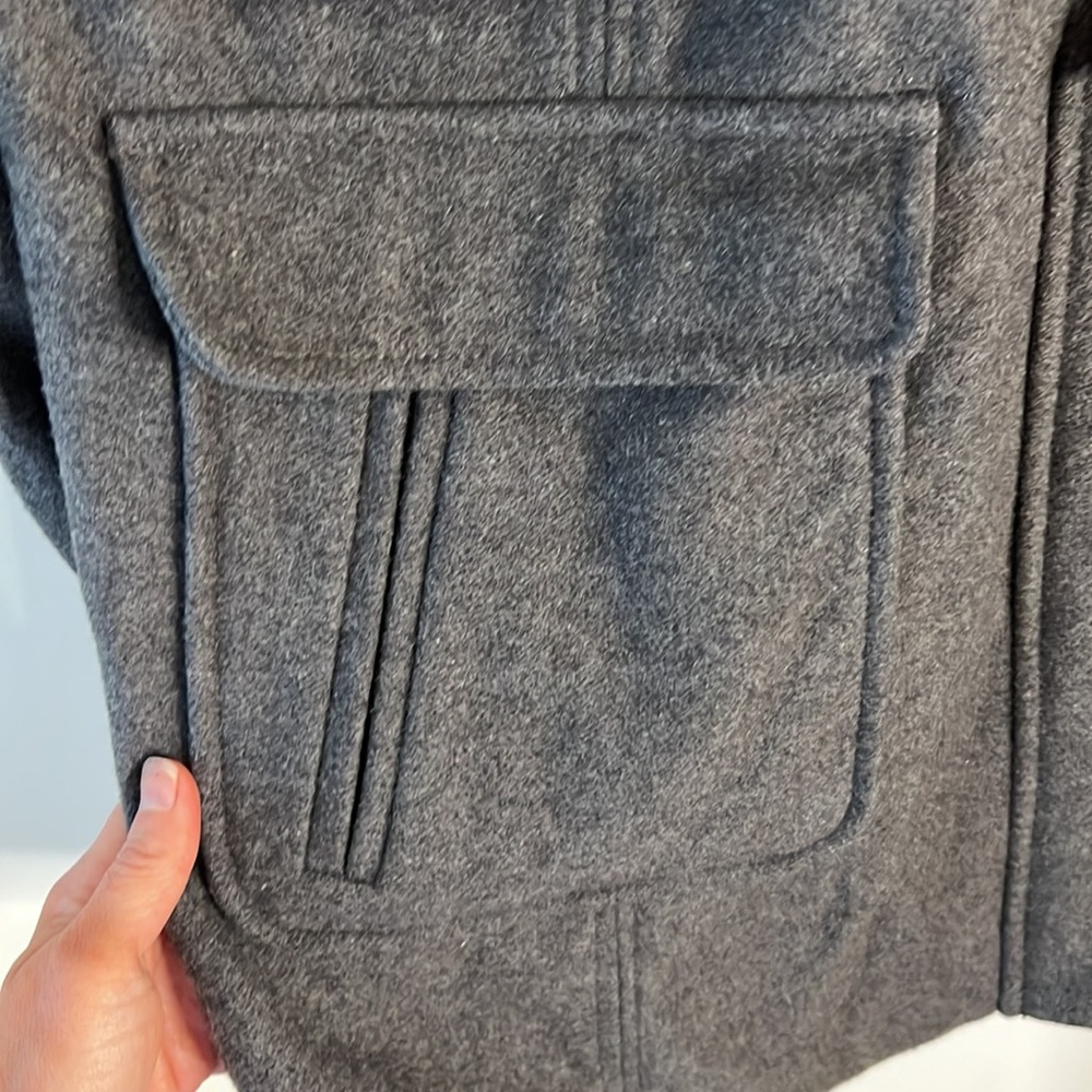 Gap Wool Blend Toggle Closure Hooded Jacket. Size… - image 5